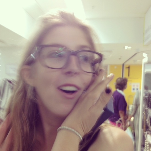 Trying on a ring at Marks and Spencers and generally being a bit ridiculous